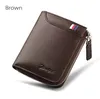 DeelelEn New Fashion Small Women Wallets Kvinna ￤kta l￤der Kvinnor Pl￥nbok Dragkedja Design med myntv￤skor MINI WALET278I