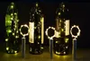 15 LED Zasilany bateryjnie Platerowanie Wina Butelka Korek Miedź DIY Cork Light String Fairy Strip Night Lampa Outdoor Party Decoration Myy