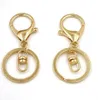 free shipping 50pcs/lot Key Chain Gold Plated Keychain For Keys Split Keyring Key Accessories