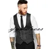 Fato cinzento do casamento do noivo coletes Groomsmen Coletes Borgonha homens Vest Homens Coletes Vestido Vest Colete Vestido Prom Party Couple Dia personalizado