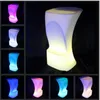 16 Färger som ändrar belysning LED -stångstol Illuminous Glowing Coffee Bar Pall For Party Event (56*56*106CM)