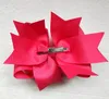 20PCS بوتيك 5 بوصة متعددة الطبقات كبير grosgrain الشريط الشعر الانحناء كليب BOWKNOT الرضع hairbow حزب بنات عيد ميلاد اكسسوارات الشعر HD3469