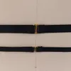 Sutiã de cintura ajustável preto sexy arnês bondage sutiã elástico com alças goth gaiola tops2285