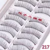 10 par Handmade fałszywe rzęsy Makijaż oczu 216 217 Naturalne Eye Lash Extension Fake Lashes Soft False Eyelas Natual Long