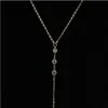 Enkel diamant-studded back chain halsband kroppskedja tillbaka halsband enkel damer tillbaka kedja