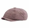 ツイードギャツビーニュースボーイキャップメンズスプリングサマーハットゴルフドライビングフラットキャブユニセックスベレー帽ピーキーブラインダー帽子hats1266754