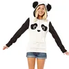 2018 Mooie Panda Hoodies Dames Lente Herfst Hooded Sweatshirt Hoge Kwaliteit Fleece Casual Pullovers Jumper Tops Sudadera Mujer L18100704
