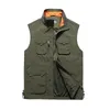 Stor storlek 5xl 6xl Tactical Jacket Vest Men Waistcoat Multi Pocket Ärmlös Jacka Andningsbar Outwear Fotograf Reporter