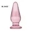 Ny Pink Glass Anal Plug Exquisite Sexy Toys Anus Dilator Butt-Plug Sex Toys For Woman Glass Anal Balls Dildo Butt Plugs Y1893002