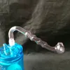 Cuatro ollas de remojo continuo Bongs de vidrio al por mayor Quemador de aceite Pipas de agua de vidrio Plataformas petrolíferas Plataformas para fumar