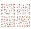 12 stks Designs Water Nail Decals Sticker Zomer Jungle Flamingo Parrot Flora Watermark Nail Decoration Wraps Manicure