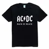 新しい AC/DC バンドロック Tシャツメンズ acdc グラフィック Tシャツプリントカジュアル Tシャツ O ネックヒップホップ半袖コットントップ