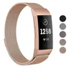 Nouvelle bande de boucle milanaise magnétique de forme physique d'acier inoxydable pour le bracelet de remplacement de Fitbit Charge3 pour le bracelet de montre de Fitbit Charge 3