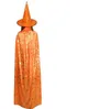 Halloween Cape Cap Party Cosplay Prop pour Festival Déguisements Enfants Costumes Sorcière Assistant Robe Robe et Chapeaux Costume Cape pour Enfants