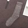 Hurtownie- 2017 Nowy Wysokiej Jakości Gruby Angola Rabbitmerino Skarpetki wełniane 3Pairs / Lot Man Socks Classic Business Winter Socks dla mężczyzn Długa skarpetka