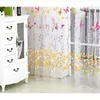 One Piece 270x100cm Butterfly Sheer Curtain Tulle Fönsterbehandling Voile Drape Valance 1 Panel Fabric U70929