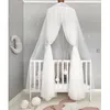 Baby Mosquito net z łóżkiem z baldachimem wokół kopuły Mosquito Net Crib Namiot wiszący dla dzieci Dekoracja pokoju dziecięcego Pogra2590