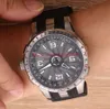 Relógios de 43mmmen Skeleton Grey Dial Asia Movem