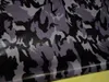Grosses soldes! Enveloppe de voiture en vinyle camouflage arctique nuit urbaine gris foncé noir avec bulle d'air autocollant de voiture graphique de camouflage de neige gratuit 1.52x30m / 5x98ft