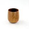 Tazza da tè in legno Tazze di legno fatte a mano in stile giapponese Tazze per bicchieri da vino Tazze di legno sane atossiche sicure 6.5x7cm