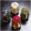 600ml Glass Storage Jar Kitchen Food Containers with Lid Glass Bottle Size 600 ml 4 color