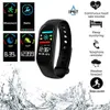 Smart Band Watch Armband Armband Fitness Tracker Blodtryck HearTrate Monitor M3S Färgskärm Vattentät för Android IOS-telefon