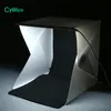 Мини светодиодный фотостудия складной съемки палатка фотографии освещение палатка комплект С белый и черный фон портативный фото Box