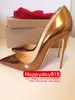 chaussures de talons hauts en bronze