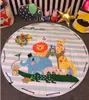 Kids Baby Play Mats Toys Storage Bag Round Carpet Rugs Large Canvas rawling Mat Carpet Portable Canvas kids Toys Sundries Pouch 28 Styles