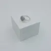 925 Sterling Silver CZ Diamond Dish Wedding Ring Women Gift Jewelry for Pandora Signature Paving Ring Box Original Set218m