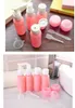 9PC / SET Travel Makeup Container Bottle Plast Plast Transparent Tom Eyeshadow Makeup Face Cream Pot Perfume Atomizer 4 50 ml flaska + 2 10g Jar