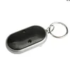 1pc LED Light Key Finder Find Lost Keys Chain Keychain Whistle Sound Control