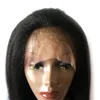 360 Pełne koronkowe peruki ludzkie włosy wstępnie perwersyjne proste brazylijskie włosy Brazylijskie Włoski Yaki 360 przednia przednia peruka przednia 130% gęstość diva1
