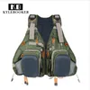 Adjustable Fly Fishing Vest Fishing Backpack Outdoor sports gilet Fishing Jacket clothes gear Bag with fly patch