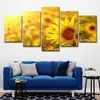 Tela modulare Home Decor Immagini Wall Art 5 Pezzi Sunshine Flowers Dipinti Soggiorno Stampe HD Poster8470219