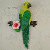 Europeisk landsbygd stereo papegojor hängande vägg agera rollen av harts hantverk kreativ tv-inställning metope prydnad hushåll db02