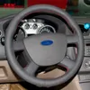 Yuji-Hong Kunstleder Auto Lenkrad Abdeckungen Fall für Ford Focus 4-Speichen Auto-styling Steering Cover