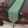 Latest Patchwork Seawater Chinese Silk Table Runner Wedding Party Jacquard Damask Table Cloth Runners Rectangular Dining Table Mat 230x33cm