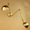 Loft Vintage CopperBlack 123 головы качающиеся настенные лампы E27 Регулируемые металлические настенные светильники для спальни Bar8150187