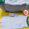 Großhandel weiße arbeit handschuhe winter warme handschuhe gestrickte baumwolle technikschutz matte 60 paare