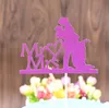 웨딩 파티 Aniversary 생일 베이비 샤워 장식 용품에 대 한 50pcs MrMrs 컵 케 잌은 케이크 토퍼 플래그