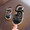 POSH DREAM New Sequined Baby Girl Princess Sandals 0 - 3 Years Old Soft-soled Summer Sequined Children Toddler Baby Sandals