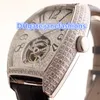 2つの針フライホイール高級最新の男の腕時計トップファインスチールケースオリジナルのピンバックルサファイアガラス自動機械式時計