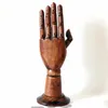 Fashion Differnet Colors Mannequin Hand Manikin For Display Phone, Articulated Vintage Wooden Hand Mannequin