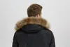 긴 오리 아래로 자켓 남자 겨울 코트 다운 파카 진짜 모피 칼라 눈 오버 코트 두꺼운 따뜻한 겉옷 윈드 재킷 S-5XL 2022