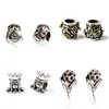 48PCS Mixed Style Wholesale Alloy Metal Loose Beads Charms For Pandora DIY Jewelry European Bracelets Bangles Women Girls Best Gifts