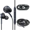 Colore nero 3.5mm Auricolare In-Ear Auricolari cablati Auricolari con microfono Controllo remoto del volume Cuffie per samsung s6 s7 s8 plus