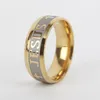 Stainless Steel Christian Jesus Ring Gold Rings Tail Finger Rings for Women Men Fashion Jewelry