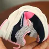 2018 Spring Children Sport Girl Casual Kids Lederen Boy Teuter Boys Gekleurde reizen Breathable Mesh -schoenen