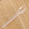 Clear Disposable Plastic Cutlery Set Long Handle Forks Spoon Knives For Western Tableware Utensils Dinnerware Sets HH7-1092